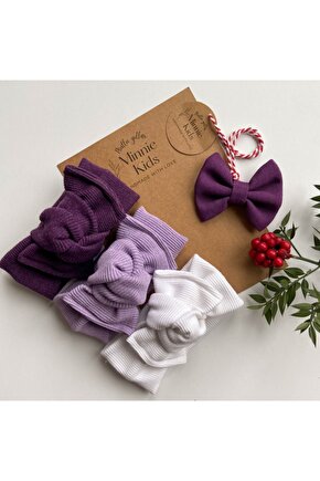 Kız Çocuk Bebek 3 Lü Ribana Bandana Seti