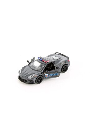 1:36 Ölçek Metal Çek Bırak Corvette Diecast Fire Fighter