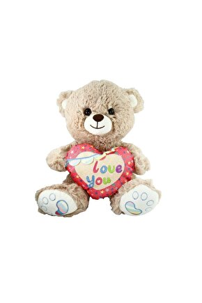 PJH2324 Peluş Kalpli Ayı Love You 30 cm -Vardem