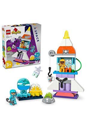 ® DUPLO® 3’ü 1 Arada Uzay Mekiği Macerası 10422 - 3+ Eğitici Oyuncak Yapım Seti (58 Parça)