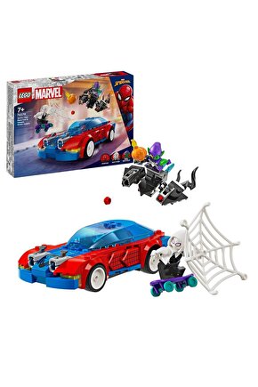 ® Marvel Örümcek Adam Yarış Arabası ve Venom Green Goblin 76279 - 7+ Oyuncak Yapım Seti (227 Pr)