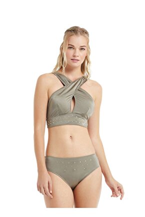 Kadın Bikini Alt 10144 - Haki
