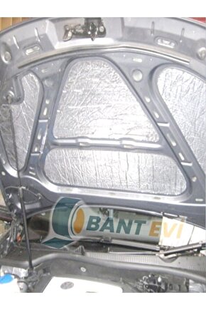 Kaput Altı Yalıtım 120x100cm 9mm Folyolu Yapışkanlı Karavan Oto Ses Ve Isı Yalıtım Malzemesi