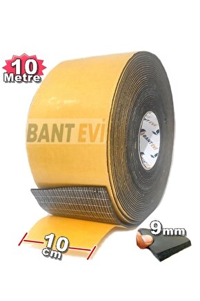 Bantevi Araç Oto Ses Isı Yalıtımı 10cmx10m 9mm Yapışkanlı Kauçuk Karavan Izolasyon Malzemesi