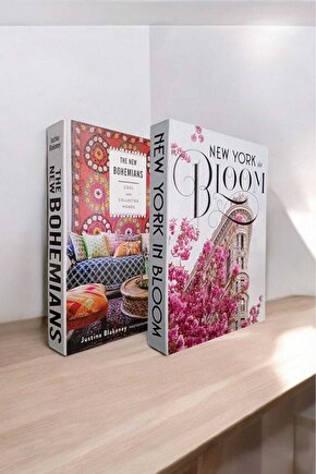 Dekoratif Kitap Görünümlü Kutu 2li Set Decorative Book Looking Box
