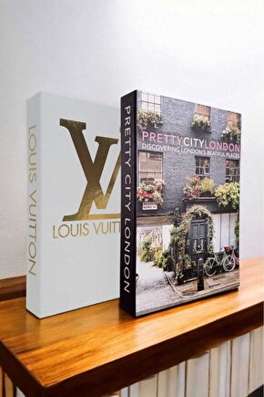 Dekoratif Kitap Görünümlü Kutu 2li Set Decorative Book Looking Box