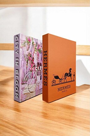 Dekoratif Kitap Görünümlü Kutu 2li Set Decorative Book Looking Box