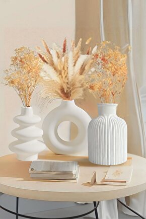 3lü İskandinav Tarzı Bohem Vazo Hediyelik Pinterest Pampas Vazosu Set Vazo Dekoratif Eşya