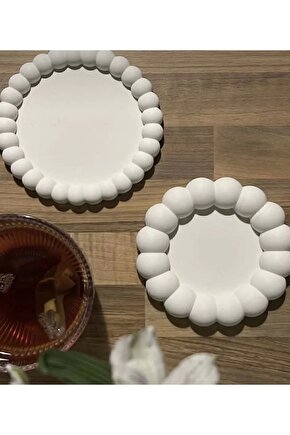 2li Dekoratif Modern Tabak Takı Tabağı Bardak Altlığı