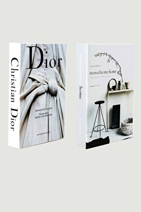 2li Dekoratif Kitap Görünümlü Kutu