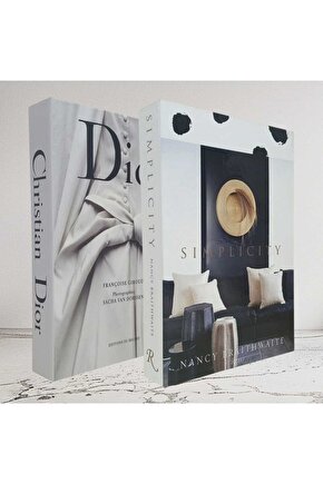 Dekoratif Kitap Görünümlü İçi Açılabilir Kutu 2 Adet