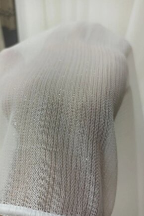 Brillant Gumus Simli Bambu Tul Perde 13 Sık Pileli Vıdeolu Gulsemperdeonlıne