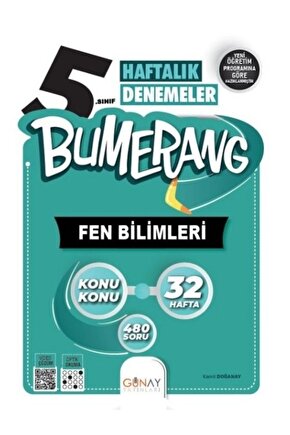Günay Yayınları 5. Sınıf Bumerang 32 Haftalık Fen Bilimleri Denemeleri