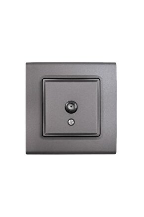 Linnera Life Uydu Prizi F Konnektörlü Geçişli 10dB Granit Gri
