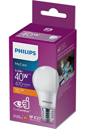 Phılıps Led 5-40W Ampul 2700K Sarı Işık