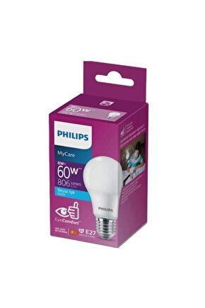 Mycare Led Lamba 8w-60w 6500k Beyaz Işık