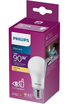 Mycare 13w(90w) =23w Led Ampul 3000k-sarı Işık 1350 Lumen E27 Duy