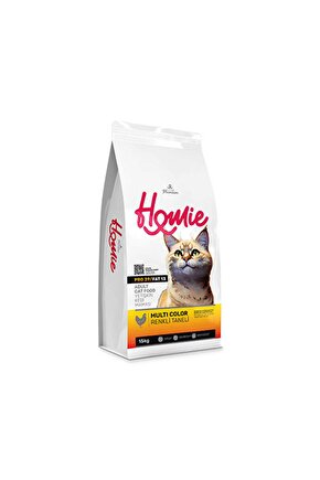 Multi Color Renkli Taneli Tavuklu Yetişkin Kedi Maması 15 Kg