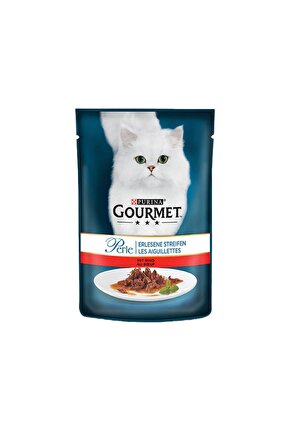 Perle Parça Etli Izgara Sığır Etli Yetişkin Kedi Konservesi 85gr