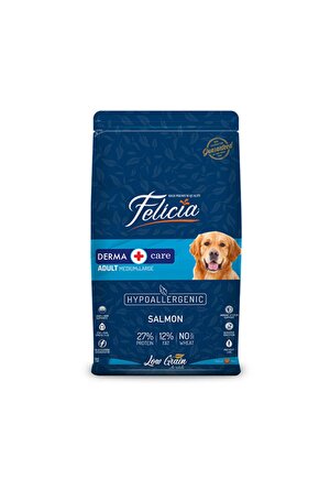 Hypoallergenic Medium Large Somonlu Düşük Tahıllı Yetişkin Köpek Maması 15 Kg