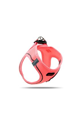 Air-mesh Harness Köpek Göğüs Tasması Neon Pembe S