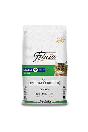 Hypoallergenic Tavuklu Düşük Tahıllı Yetişkin Kedi Maması 12 Kg