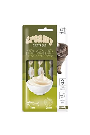 Creamy Ton Balıklı Deniz Taraklı Kedi Ödülü 4x15 gr