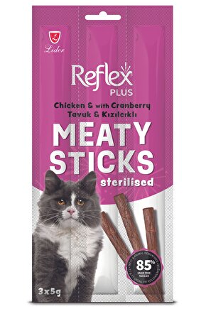 Kedi Ödül Stick Kümes Hayvanı Kızılcık 3x5 gr