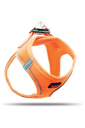 Air-mesh Harness Köpek Göğüs Tasması Neon Turuncu S