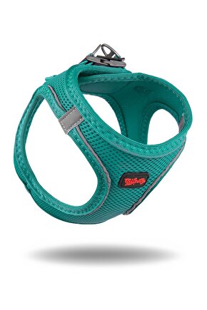 Air-Mesh Küçük ve Orta Irk Kedi Köpek Göğüs Tasması - Yumuşak, Nefes Alabilir, Dayanıklı Yeşil