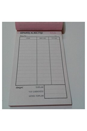 Adisyon Fişi Numaralı 3.hamur
