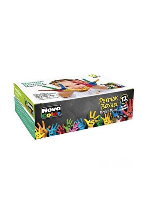 12li Parmak Boyası 12 Renk Parmak Boyası 12x25ml