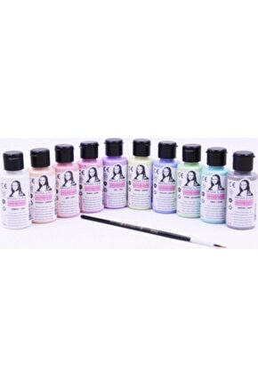Südor Mona Lisa 10x40ml Chalky Akrilik Boya Fırça Hediyeli - Chalky