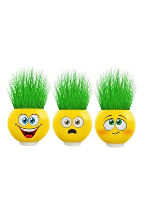 Emoji Çim Adam 3 Adet