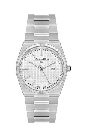 Mathey Tissot D117as Swiss Made Safir Çizilmez Cam Metalik Erkek Kol Saati