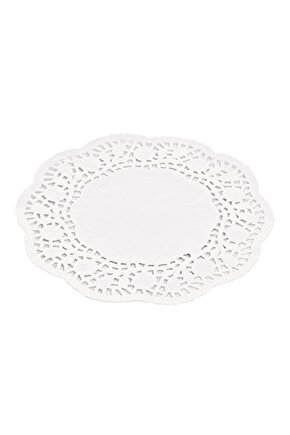 Dantel Kağıt Karton Çay Meşrubat Bardak Altlığı - Beyaz - 9 Cm. - 500 Adetlik Paket