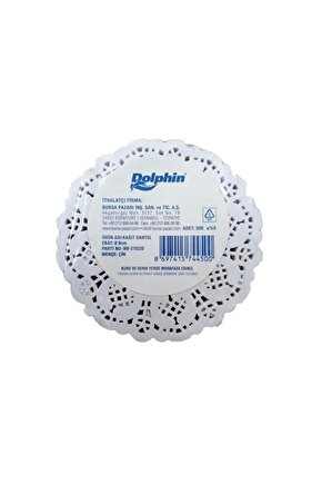 Dantel Kağıt Bardak Altlığı - Çay Bardağı Kağıt Altlığı - 10 Adet 500lü Paket - 12,5 Cm.