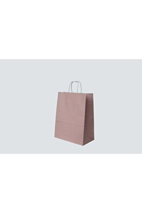 Burgu Saplı Kraft Çanta 25x12x31 ( 5 Adet )
