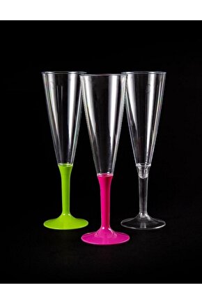 Plastik Şampanya Kadehi Akrilik Lacivert 10 Lu Set Kullan At