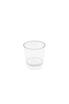 Mika Akrilik Shot Bardak Mum Bardağı 6x4.2 Cm 35 Cc - 12 Adet