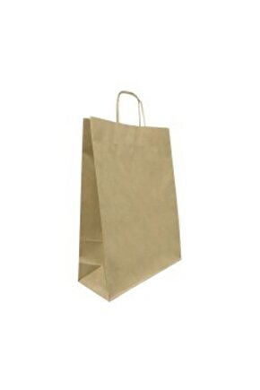 18x8x24 Büküm Saplı Poşet 25li -kraft-