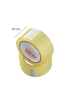 6 Adet Akrilik Koli Bandı 45mmx100 Mt Kopmayan Koli Bandı Güçlü Koli Bandı