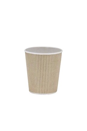 Double Wall Kraft Karton Bardak 9 Oz - 25 Adet