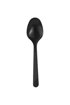Siyah Plastik Kaşık Lüx 100 Lü 1 Pk