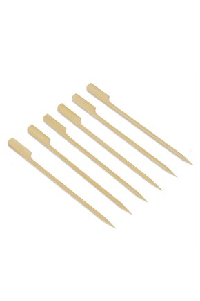 Yassı Çöp Şiş - Golf Tipi Çöp Şiş 20 Cm 100 Adet