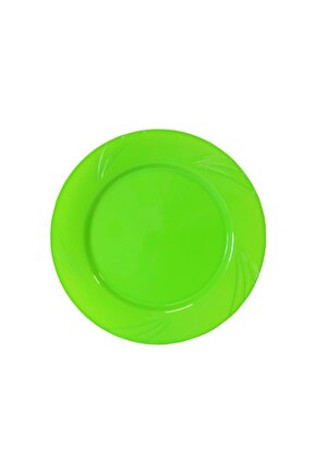 Plastik Tabak Sert Lüks 26cm (6 Adet) Yeşil