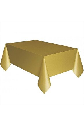 Plastik Masa Örtüsü - Gold - 120x180 Cm