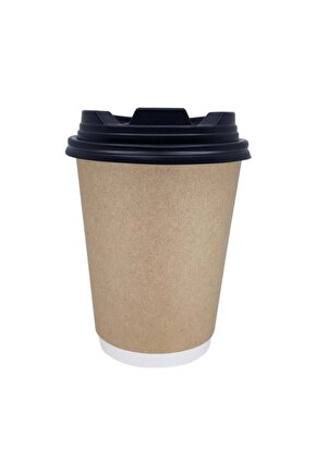 Double Wall Kraft Karton Bardak 14 Oz (50 Adet)