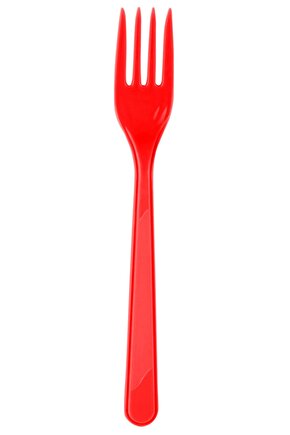 Renkli Plastik Çatal 25 Adet Kırmızı Renk