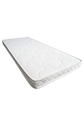 Beyaz Havlu Kumaş Yaysız Bondeks Sünger Tek Kişilik Yatak 70x140x15